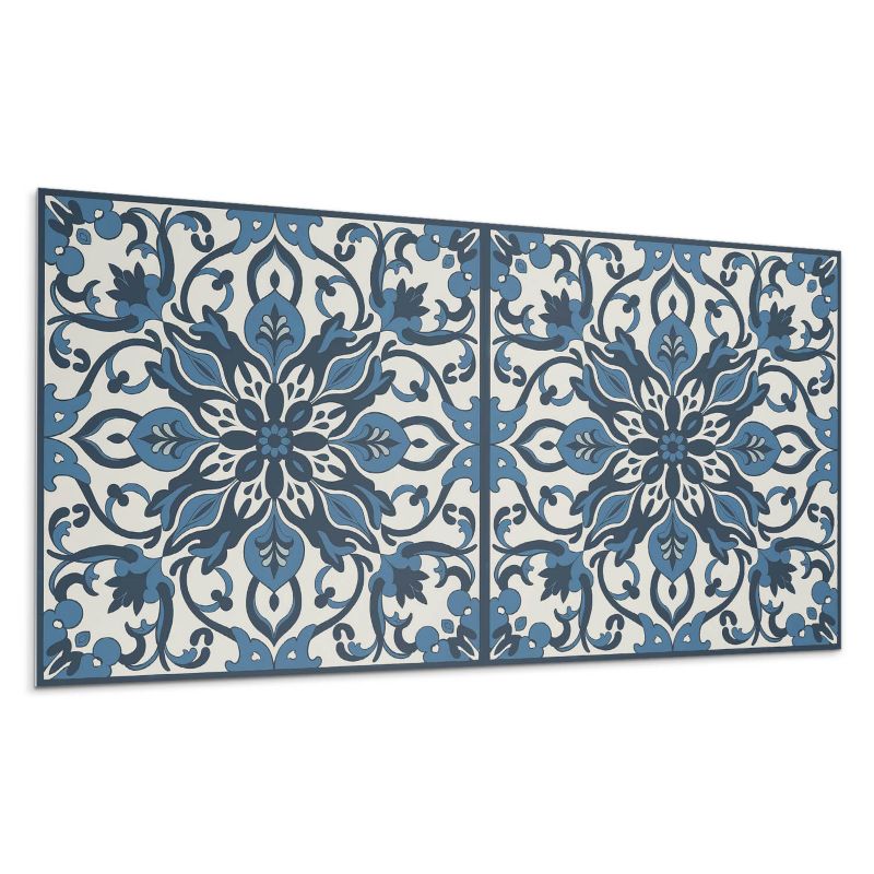 Kafelki samoprzylepne Wallfluent 60x30 cm Motyw kwiatów i liści 6 szt.