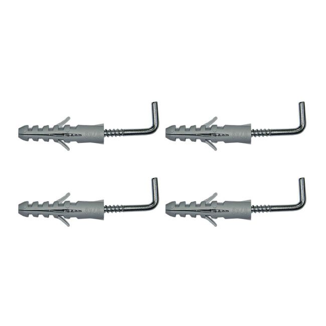 Kołki rozporowe Benox 10 x 50 mm z hakiem prostym „L” 4 szt.