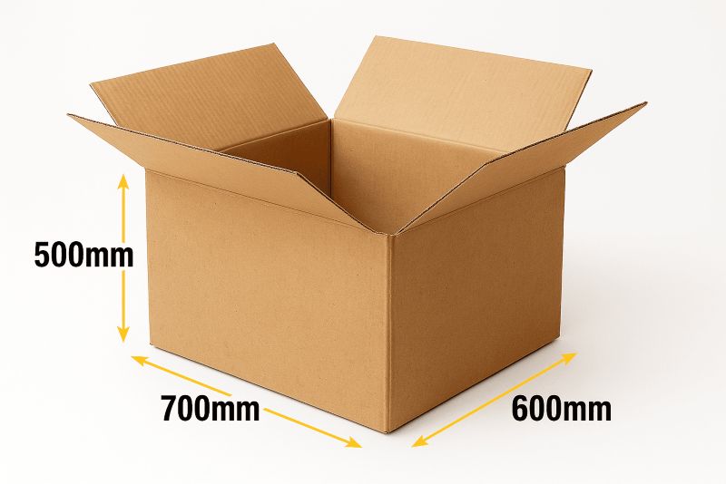 Wytrzymałe KARTONOWE Pudło Neopak 700x600x500 5-warstwowe Karton DUŻY Paczka 1 szt.