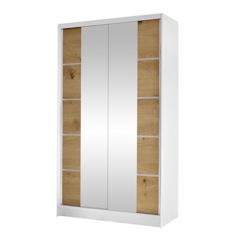 Szafa MIRJAN 24 z drzwiami przesuwnymi Diego V biały/dąb artisan 1 szt.