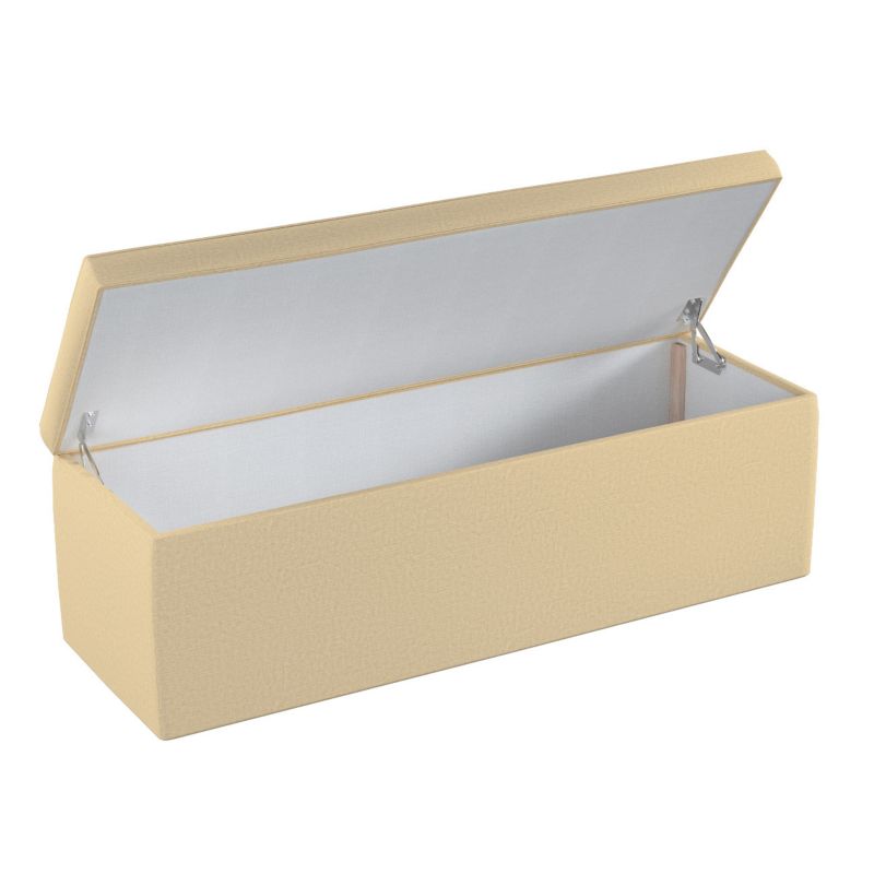 Skrzynia tapicerowana Dekoria 120 x 40 x 40 cm piaskowy szenil 1 szt.