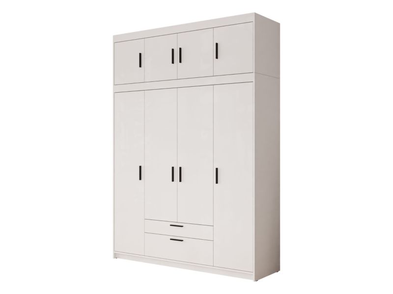 Szafa z nadstawką MIRJAN 24 Elena 4D biały 1 szt.