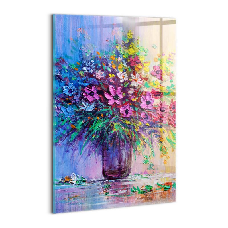 Obraz Szklany Wallfluent 30x20 cm Kwiaty w wazonie 1 szt.