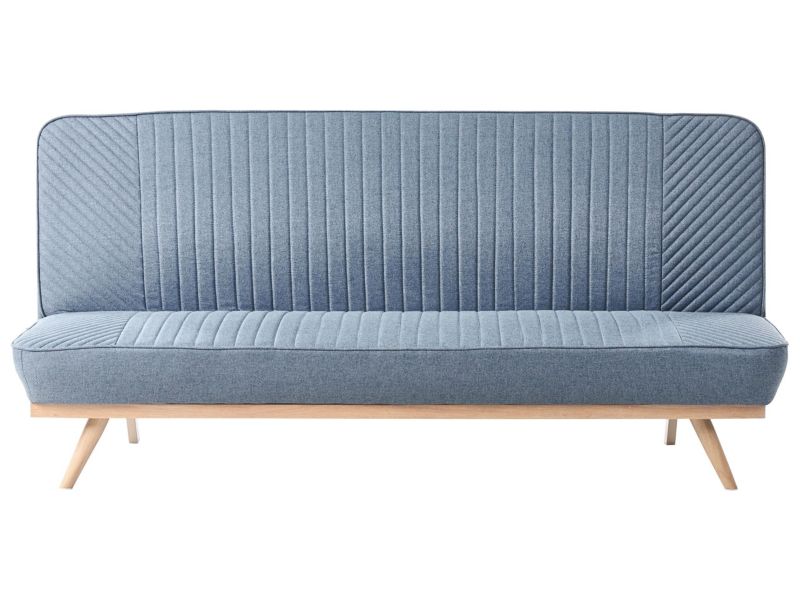 Sofa rozkładana dla 2 osób Kalfafel Niebieski 1 szt.