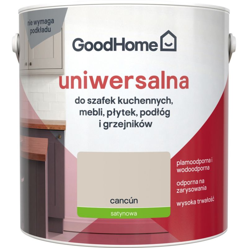 Farba uniwersalna GoodHome Reno cancun satyna 2 l