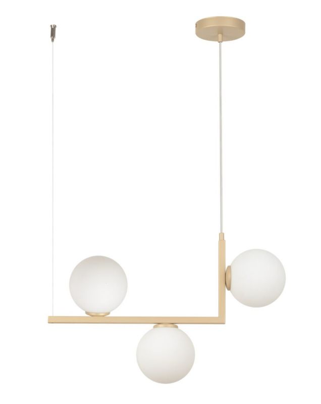 Lampa wisząca Sigma Lighting Andy 4230 złoto-biała dekoracyjna 3xG9 x 12W 1 szt.