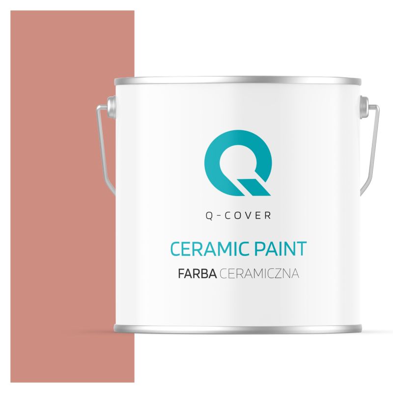 Farba Ceramiczna Do Ścian i Sufitów Q-Cover Łososiowy H5533 Głęboki Mat 5L