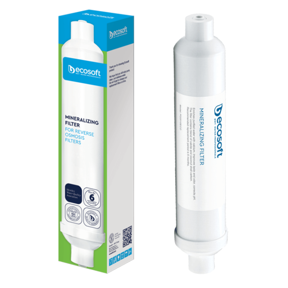Filtr mineralizacyjny BWT do filtrów RO. Mineralizator do systemów odwróconej osmozy. Ecosoft BWT PD2010ECO.