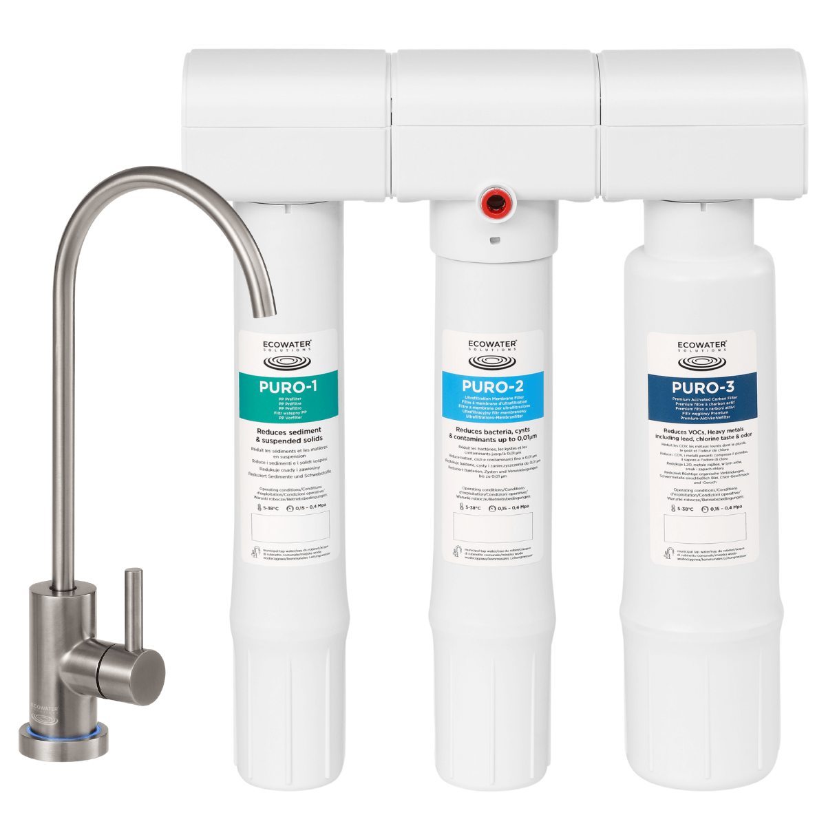 Filtr przepływowy do wody Ecowater ultrafiltracja PURO.