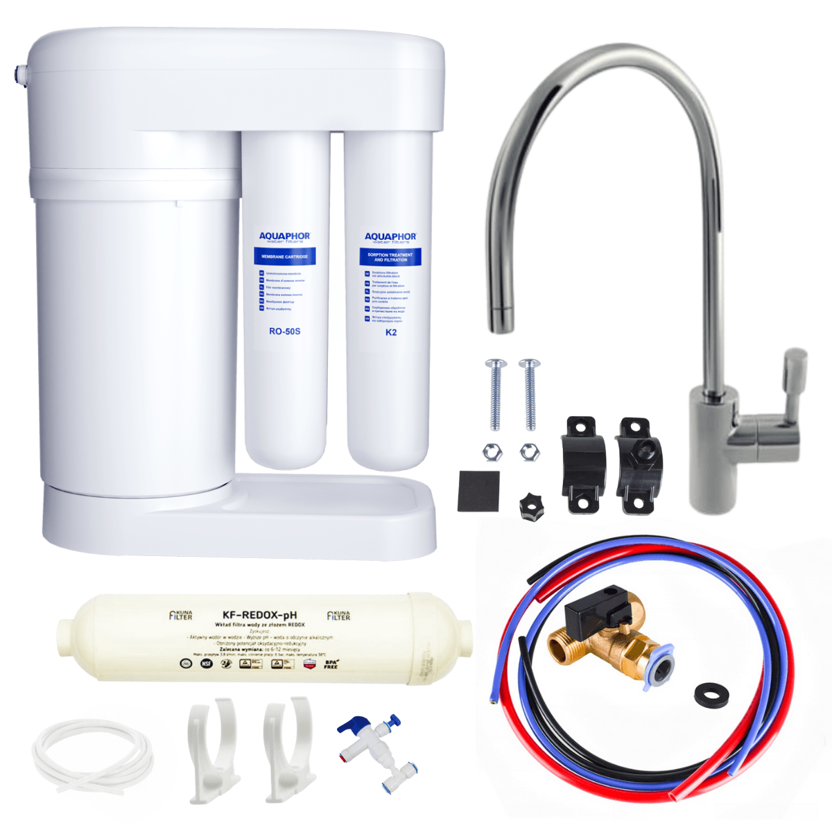 Aquaphor Morion RO-101S Redox Power. Filtr do wody z wbudowanym zbiornikiem. Jonizator wody.