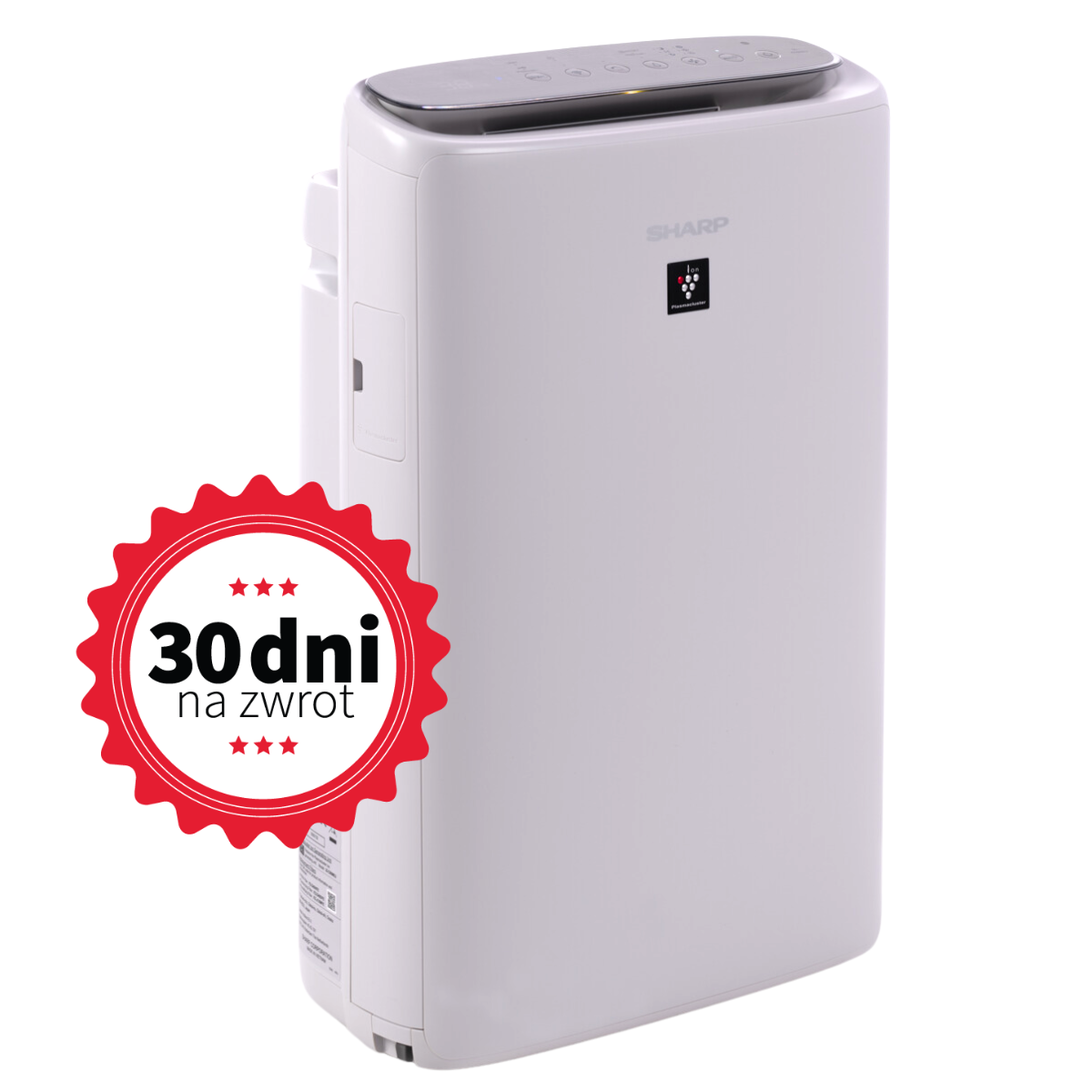SHARP KI-N52EU-L oczyszczacz, nawilżacz, jonizator (do 38 m2). Wydajny oczyszczacz sterowany telefonem.