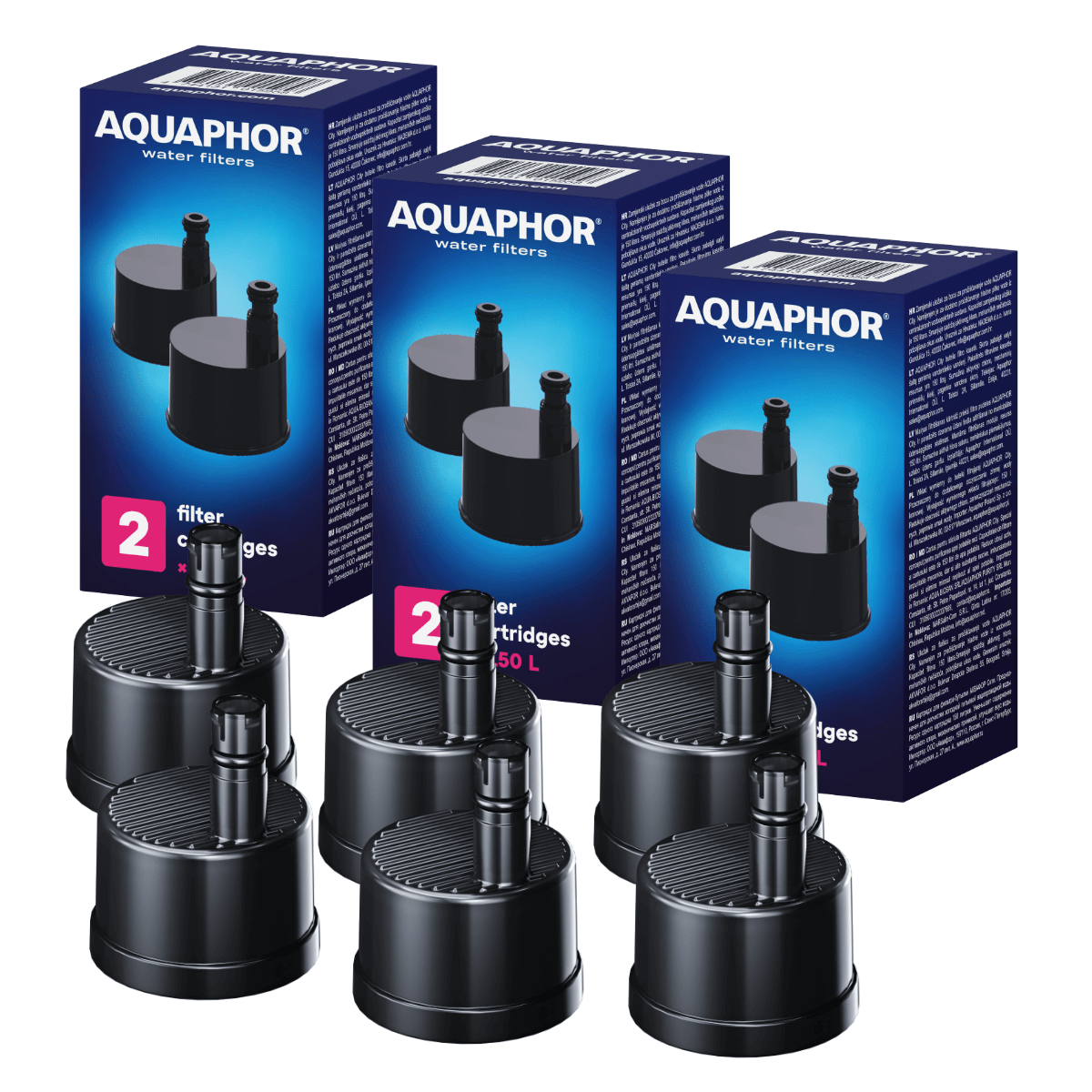 Filtry wymienne do butelek Aquaphor City 6 sztuki. Wkłady filtrujące do bidonów filtrujących Aquaphor.