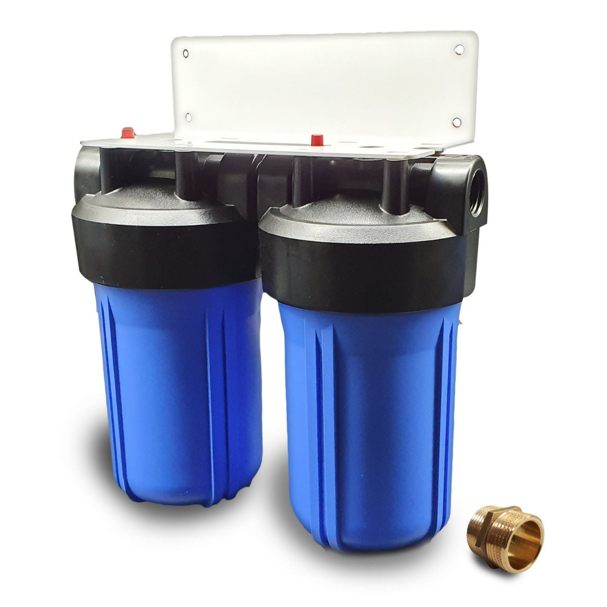 Filtry na cały dom. Korpusy BB-10'' 2 sztuki + stelaż + klucz do filtrów gratis!