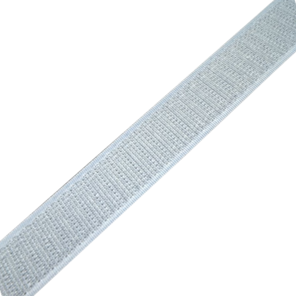 Rzep Wszywany Taśma (Haczyk) 25mb - Biały 20MM - Opakowania.Online