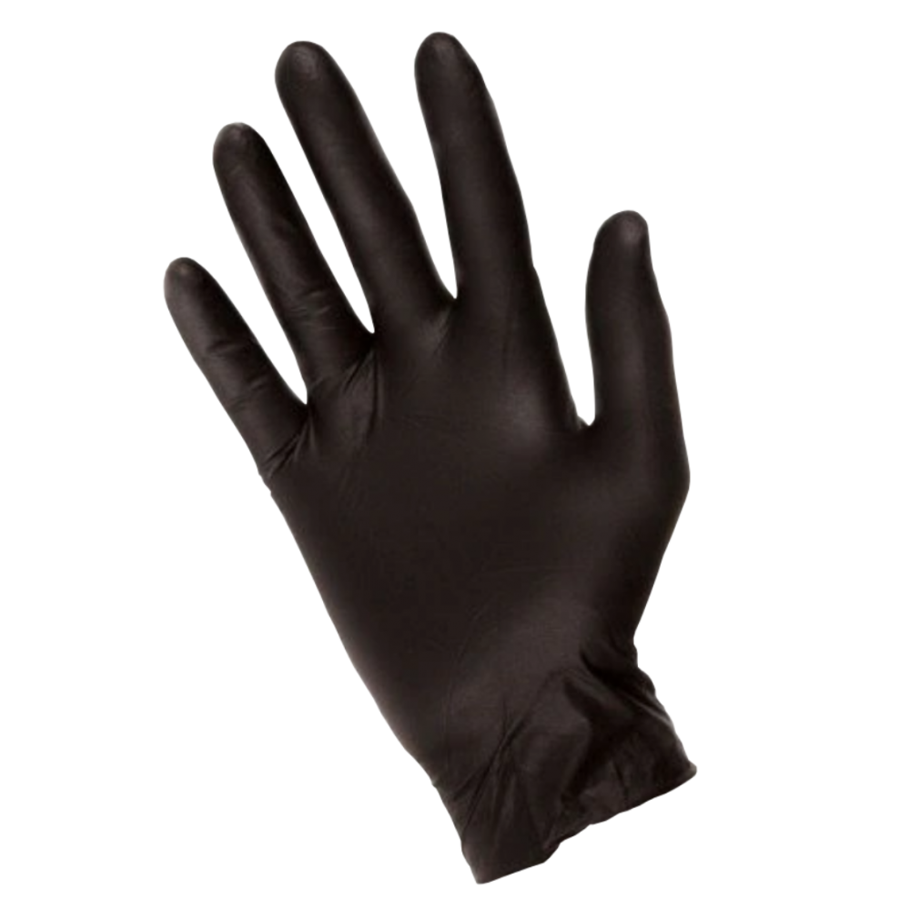 Rękawice Nitrylowe Diagnostyczne, Bezpudrowe Czarne - 100szt XL - Opakowania.Online