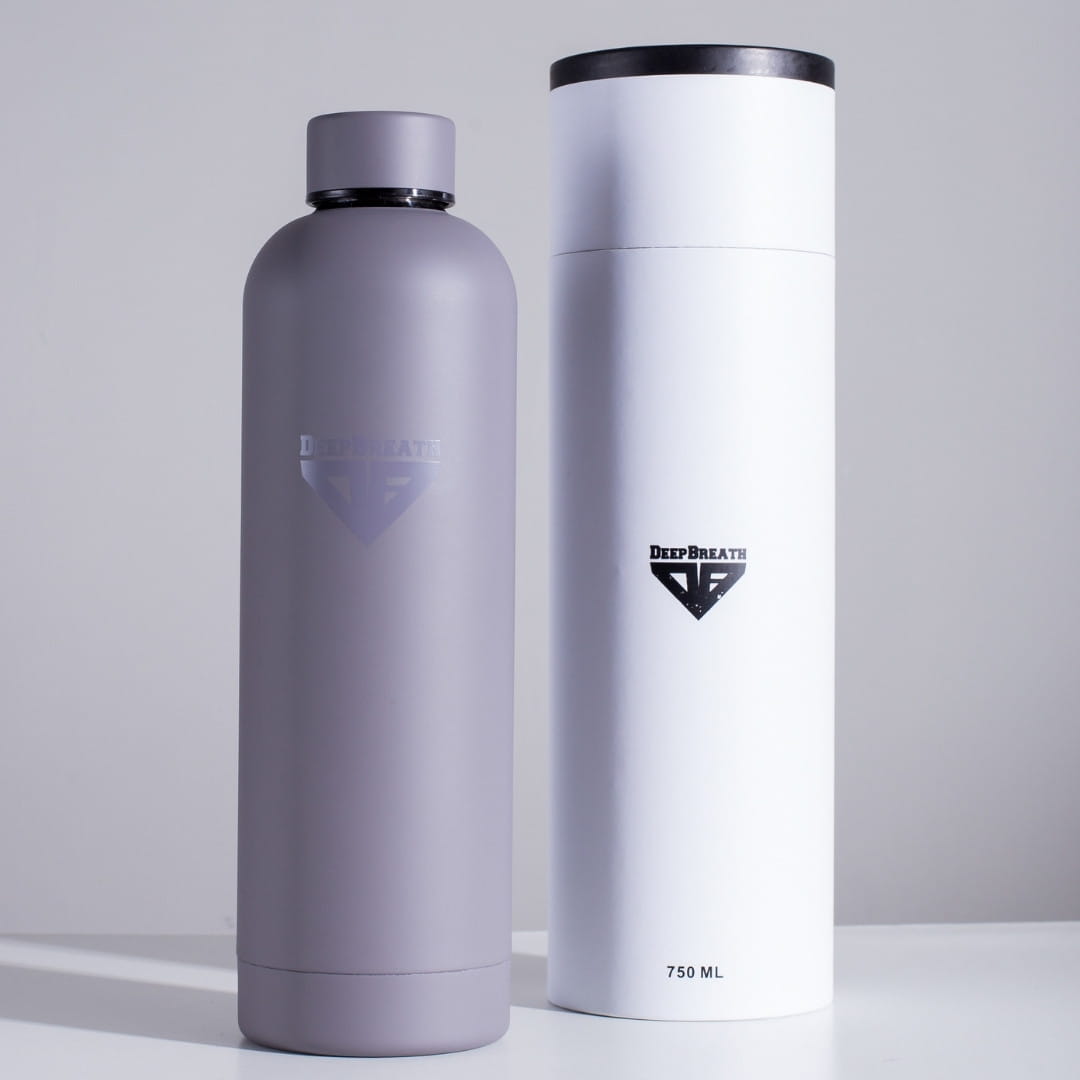 Butelka ze stali nierdzewnej - Gray - Deep Breath