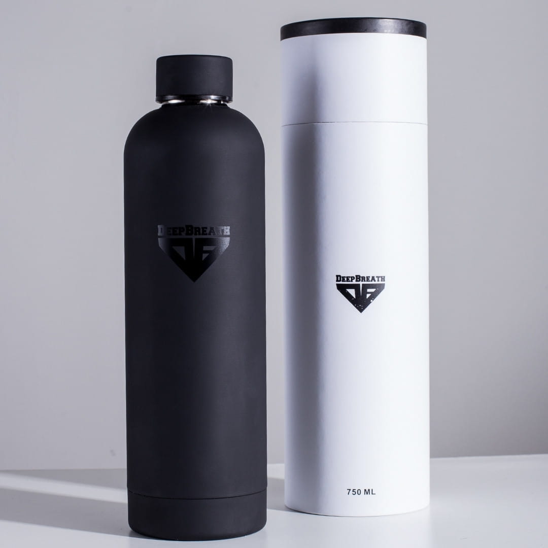 Butelka ze stali nierdzewnej - Black - Deep Breath