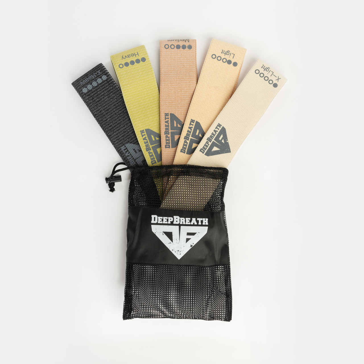 Materiałowe gumy do ćwiczeń - Olive Mini Band - Deep Breath