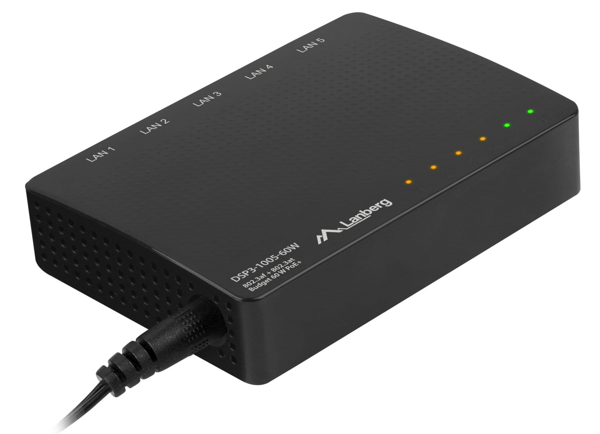 LANBERG Switch POE DSP3-1005-60W 5x 1GB 4 PORTY Z29909 - Henryx24