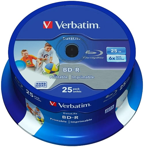 Verbatim BD-R x6 25GB PRINT c-25 43811 - Henryx24