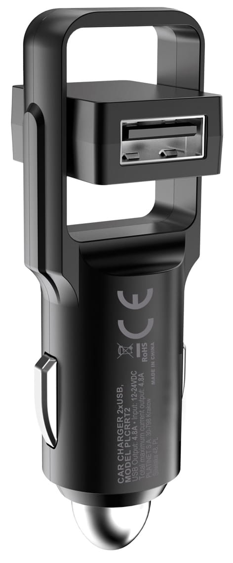 PLATINET Ładowarka 2xUSB sam 4,8A 44651 obrotowa - Henryx24