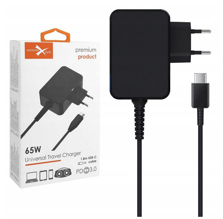 Ładowarka sieciowa USBC 65W TC65CC PD 3.0 ŁAD000344 - Henryx24