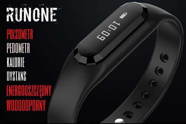 RUNONE Opaska z pulsometrem nieb IPX7 - Henryx24