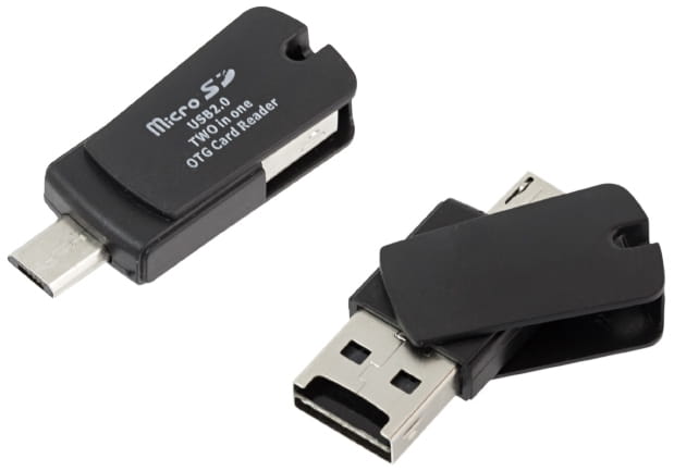 Czytnik kart Micro SD +mikro USB AK297A - Henryx24