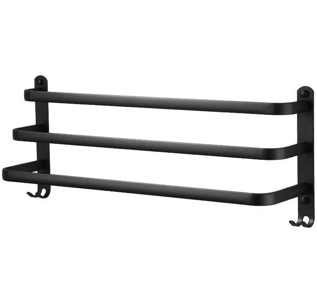 Wieszak ścienny 60cm AG988D czarny - Henryx24