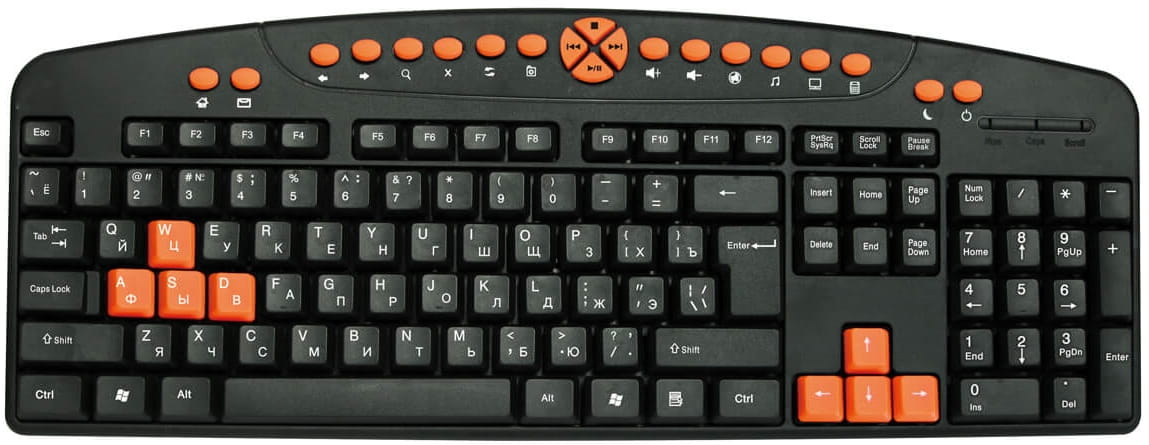 OMEGA Klawiatura ukraińska 44587 OK027 ukraińska/rosyjska - Henryx24