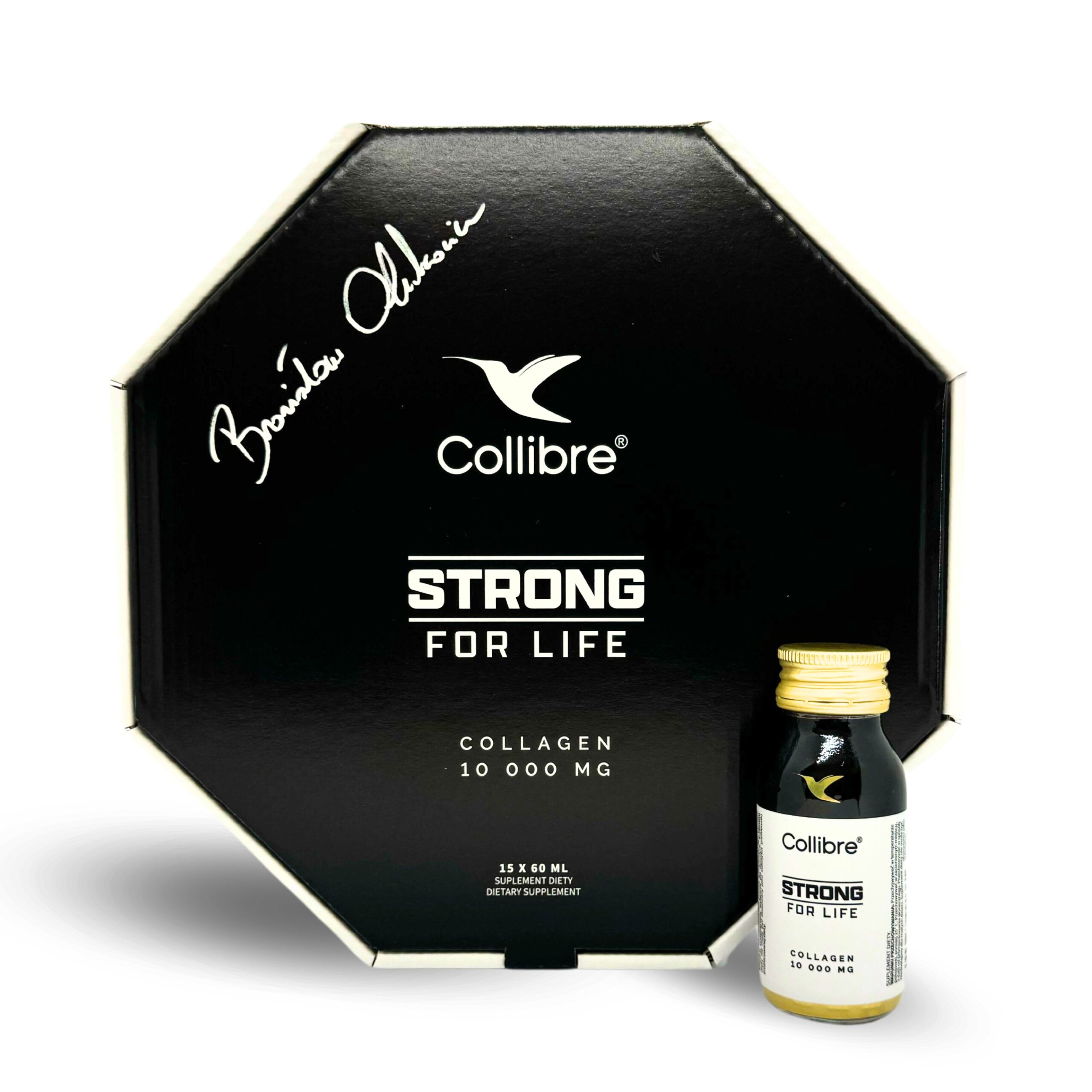 Collibre - Strong For Life Kolagen do picia - Wsparcie sportowców, 15 butelek (Zawartość zestawu: 15 x butelka 60ml)