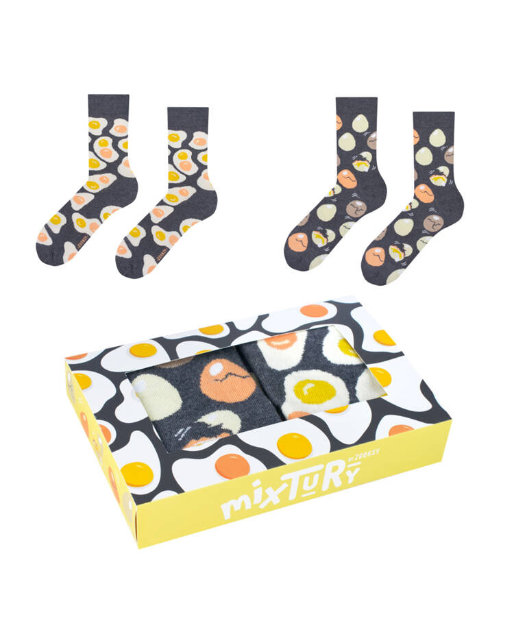 Skarpetki męskie długie | Jajeczne Limited Edition BOX | mixTURY | ZOOKSY