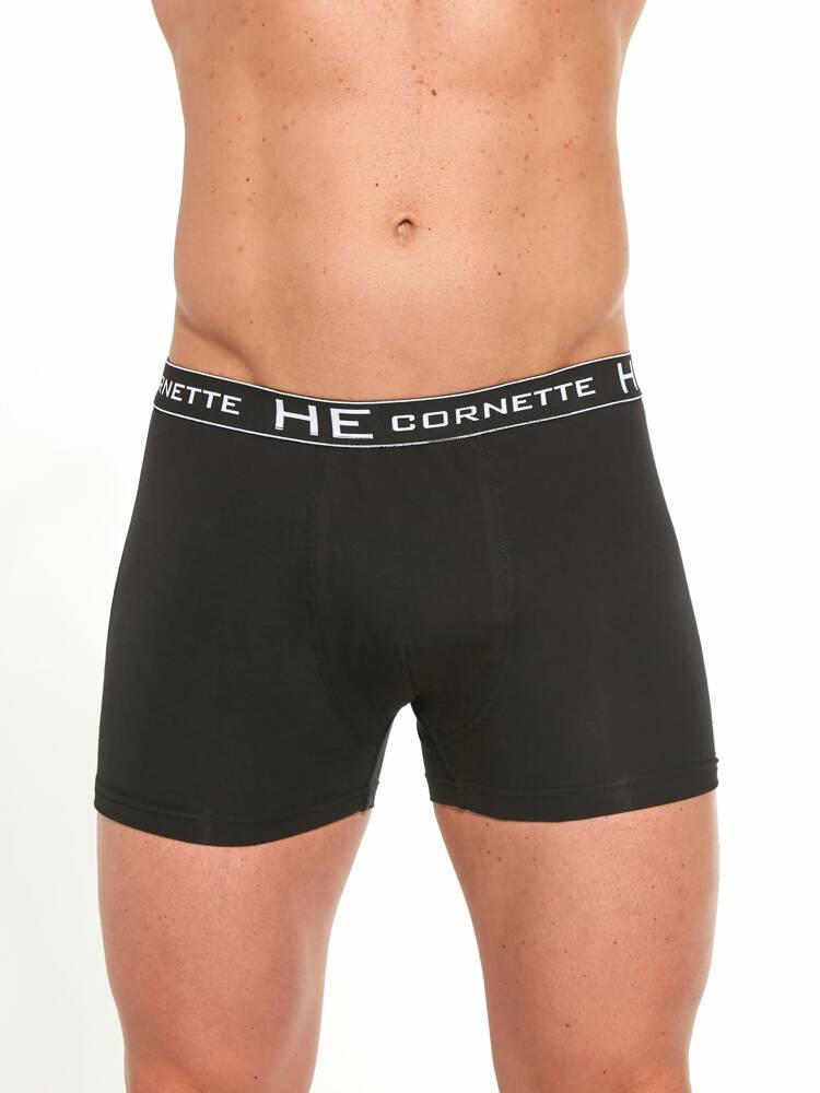 Bokserki Męskie z szeroką gumą High Emotion | Cornette | HE 503 Czarne