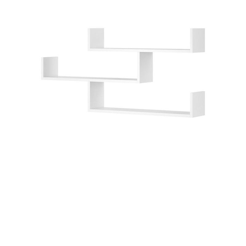 Półka wisząca biała TROIS 03