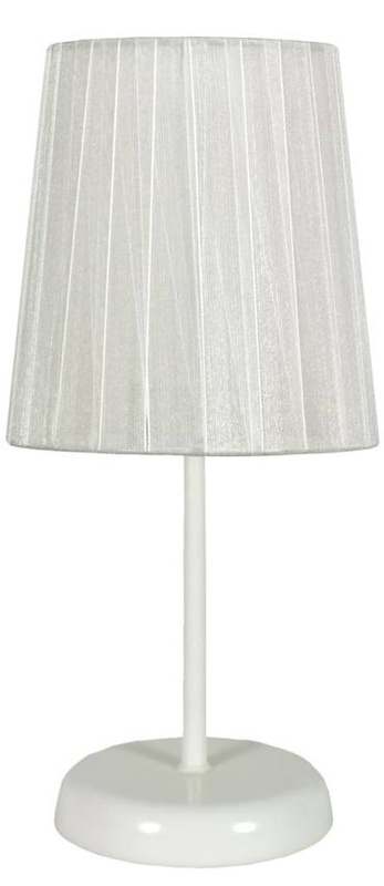 Biała lampka stołowa biurkowa do gabinetu Rifasa E14 IP20