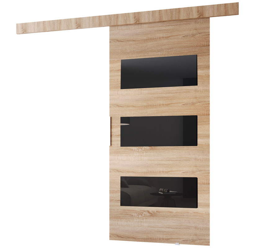 Drzwi przesuwne do pokoju dąb sonoma 80 ALEX