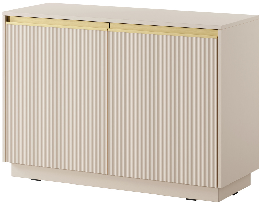 Dwudrzwiowa komoda z ryflowanymi frontami 103 cm RAVO