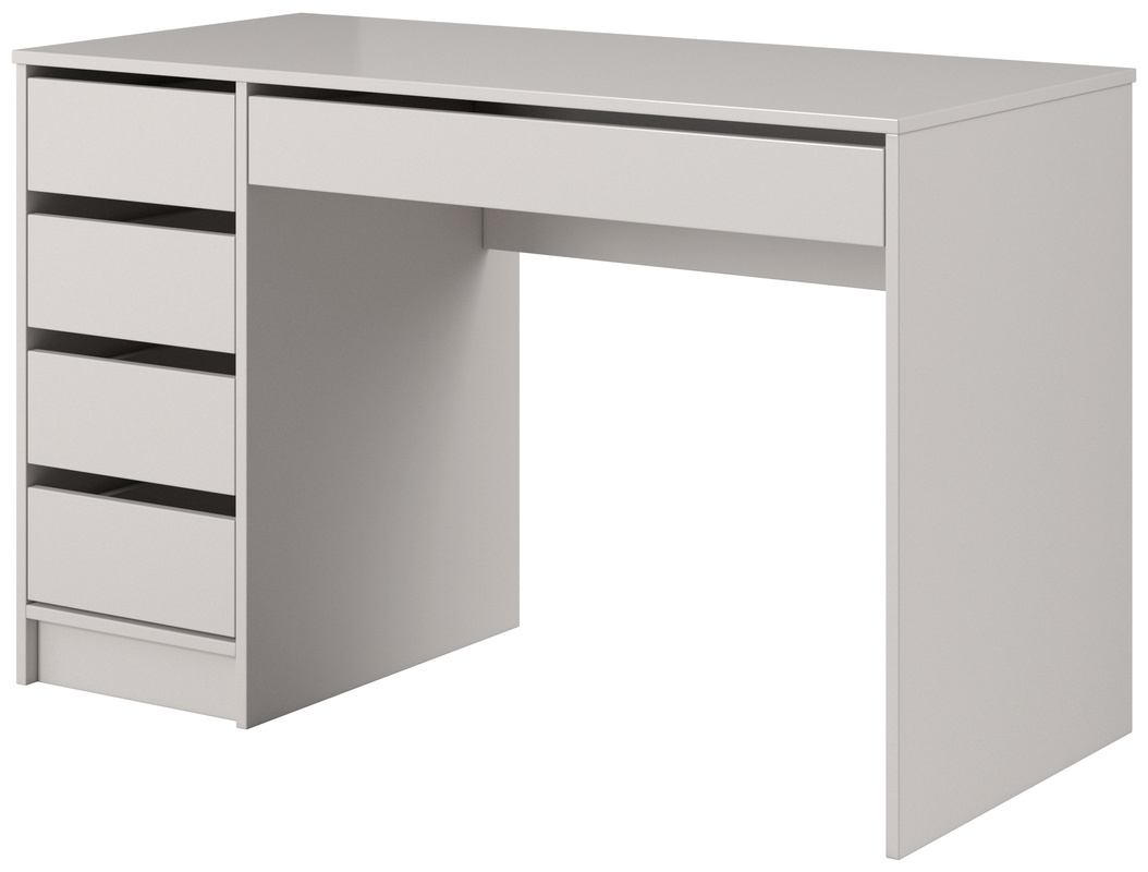 Kaszmirowe nowoczesne biurko z szufladami 120x55 cm JULIA