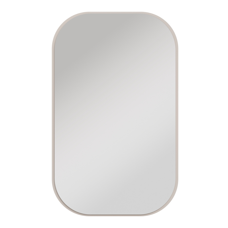 Lustro prostokątne do toaletki 68 cm ścienne OVENTO beż piaskowy