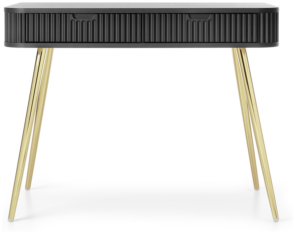 Czarna nowoczesna toaletka z szufladami 103 cm ZENIT