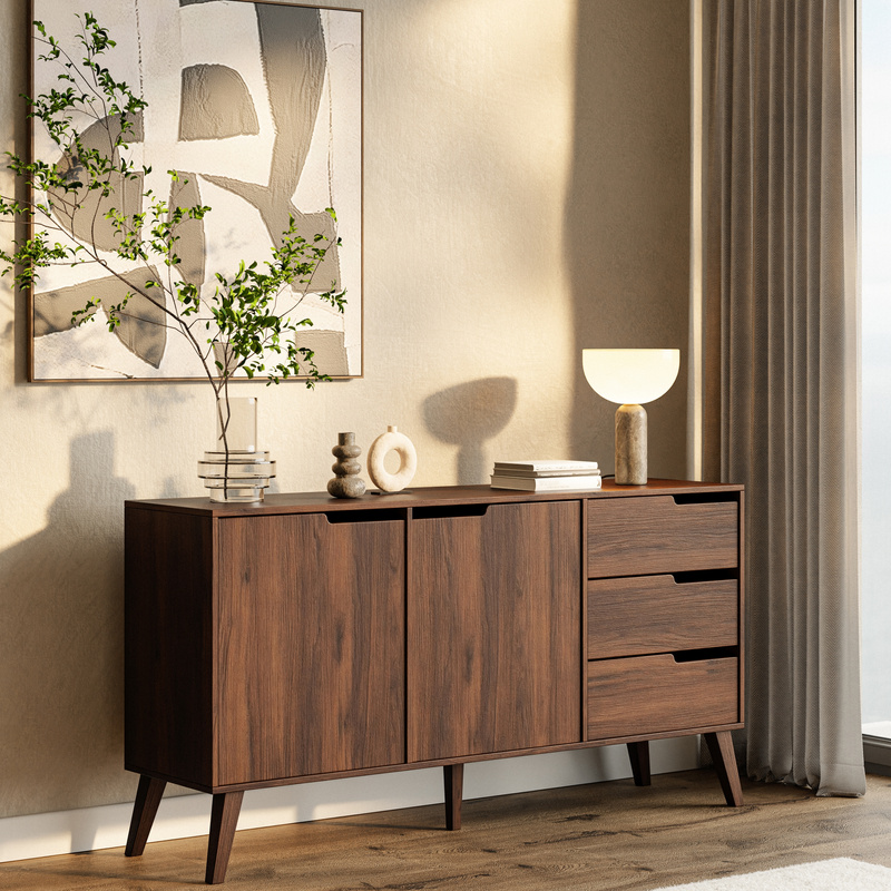 Komoda z szufladami 160 cm do salonu NIVARO orzech warmia