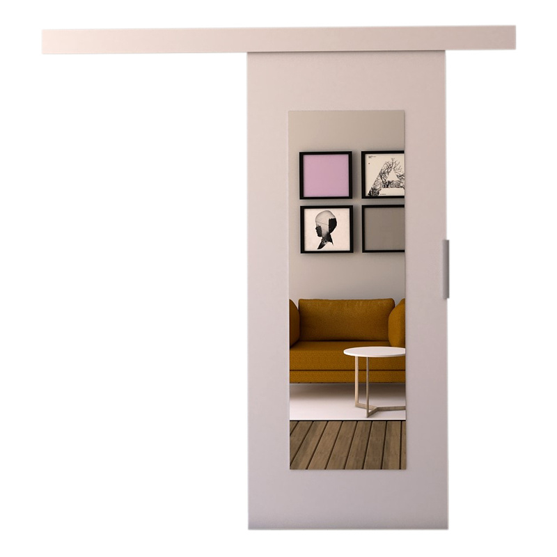 Drzwi przesuwne z lustrem 100 białe IRINA