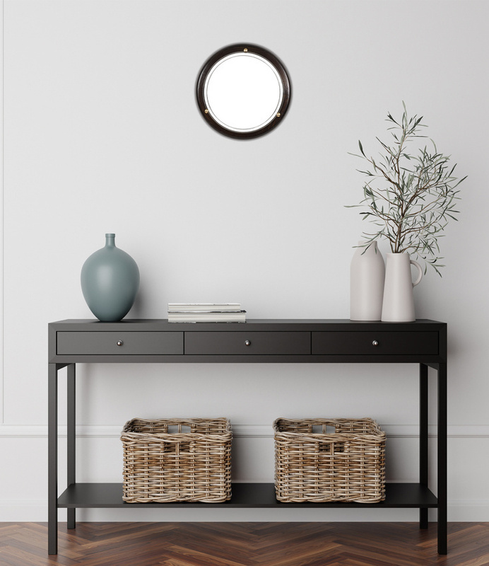 Brązowy plafon sufitowy 1 punkt świetlny do salonu WENGE E27