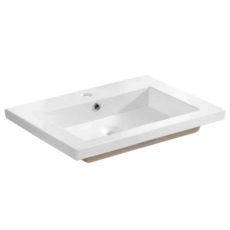 Biała umywalka 60 cm wpuszczana