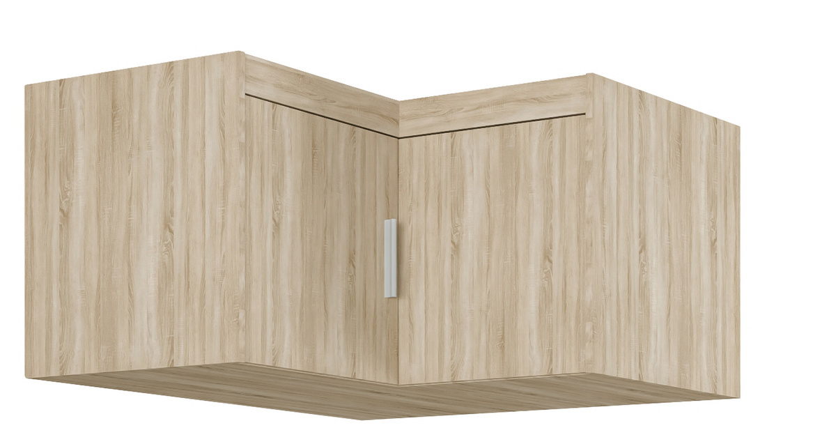 Nadstawka narożna na szafę 98x98 cm KUBA dąb sonoma