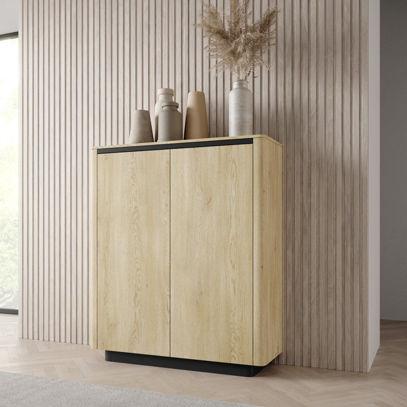 Dwudrzwiowa komoda 113 cm do salonu dąb cremona TORDIO