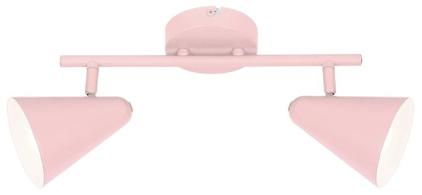 Różowy kinkiet nad lustro do łazienki AMOR metalowy