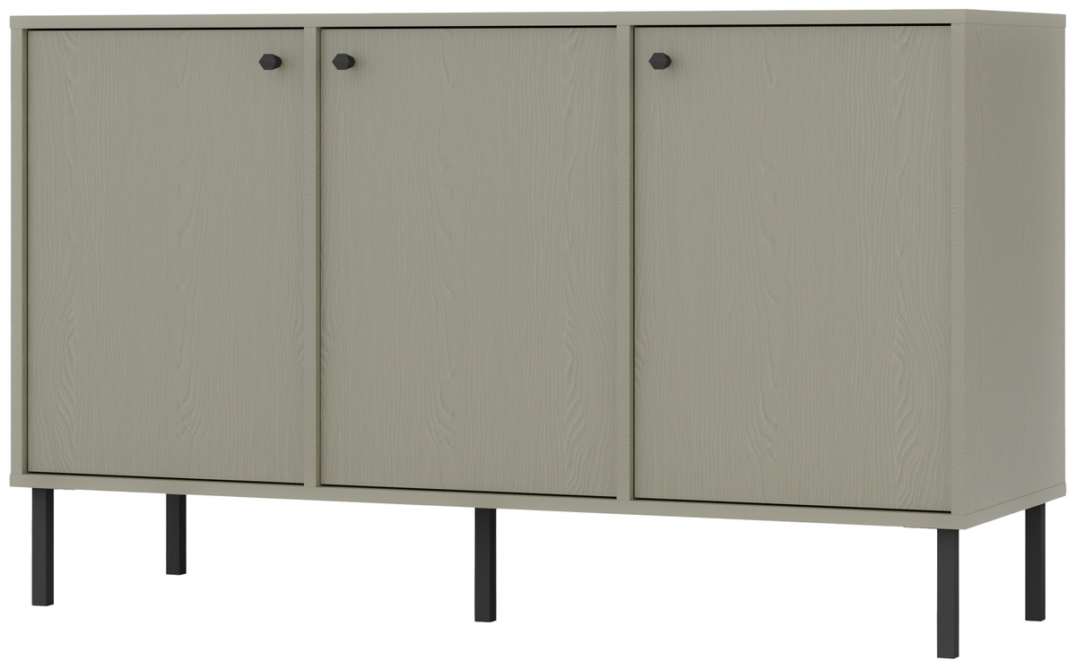 Nowoczesna komoda z drzwiami i półkami do salonu 125 cm TOKEN