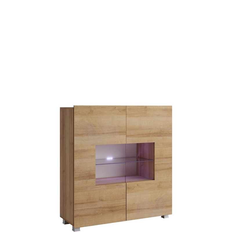 Komoda do salonu 100 cm dąb złoty MODERN