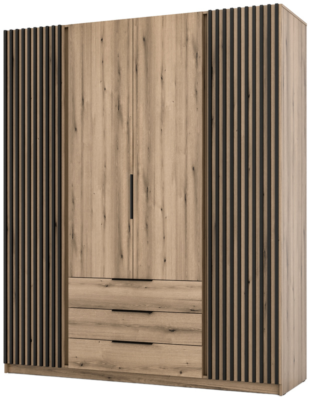 Szafa z lamelami do sypialni 200 cm KARAT